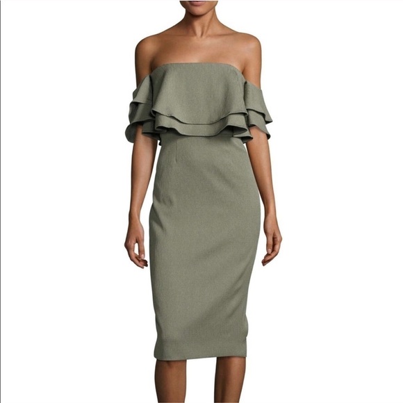 NWT Keepsake Serenity Off Shoulder Midi Dress - Picture 1 of 10
